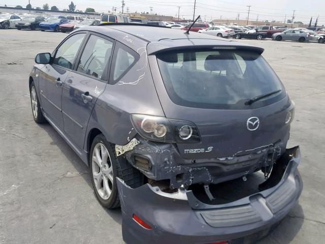 JM1BK344171748357 - 2007 MAZDA 3 HATCHBAC GRAY photo 3