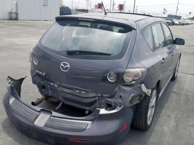 JM1BK344171748357 - 2007 MAZDA 3 HATCHBAC GRAY photo 4