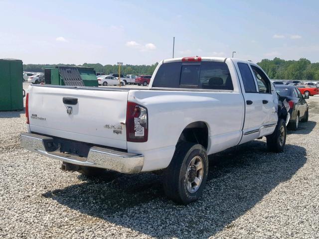 1D7KS28C06J155220 - 2006 DODGE RAM 2500 S WHITE photo 4