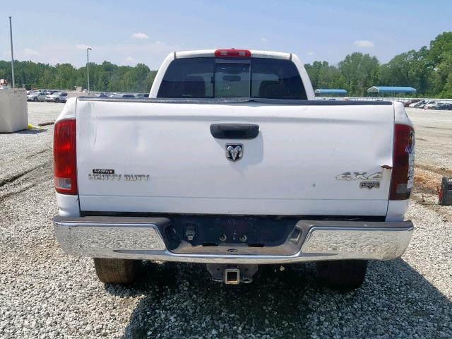 1D7KS28C06J155220 - 2006 DODGE RAM 2500 S WHITE photo 9