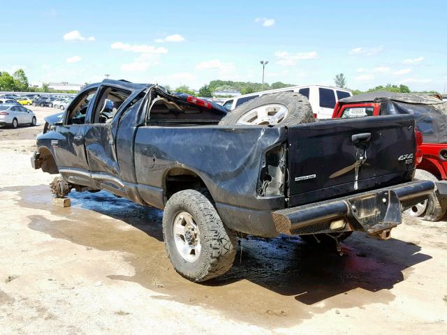 3D3KS29A47G848809 - 2007 DODGE RAM 2500 BLACK photo 3