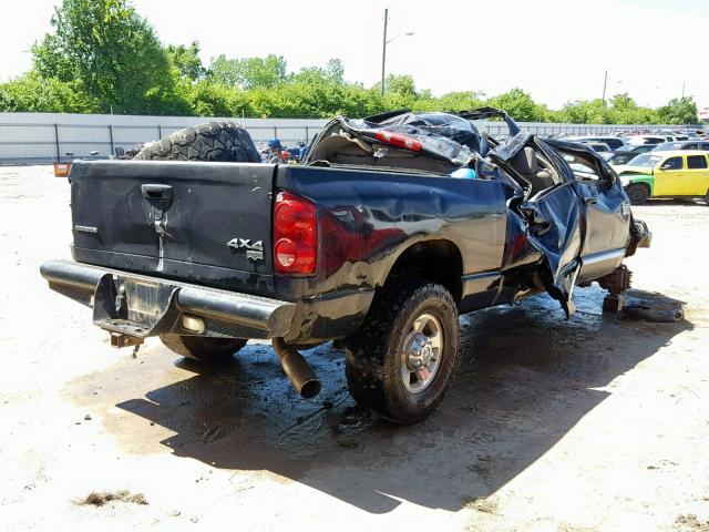 3D3KS29A47G848809 - 2007 DODGE RAM 2500 BLACK photo 4