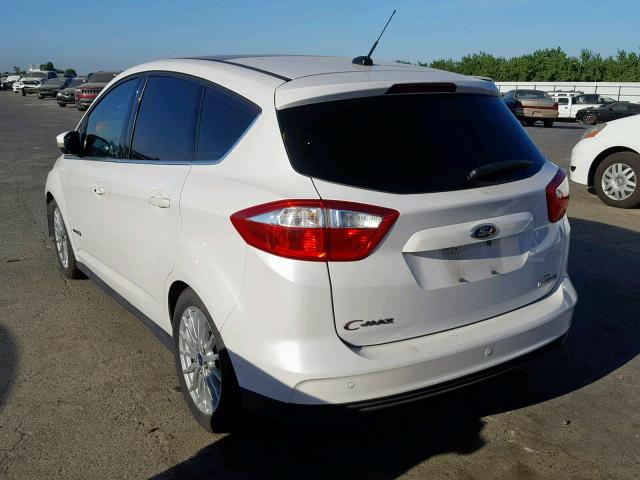 1FADP5BU0DL544907 - 2013 FORD C-MAX SEL WHITE photo 3