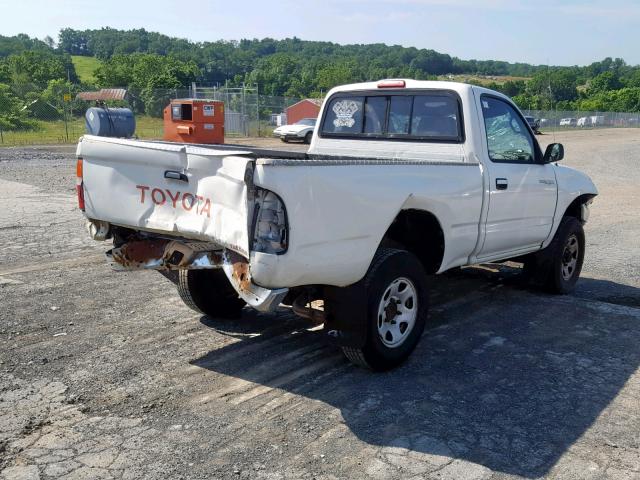 4TAPM62N9VZ312086 - 1997 TOYOTA TACOMA WHITE photo 4