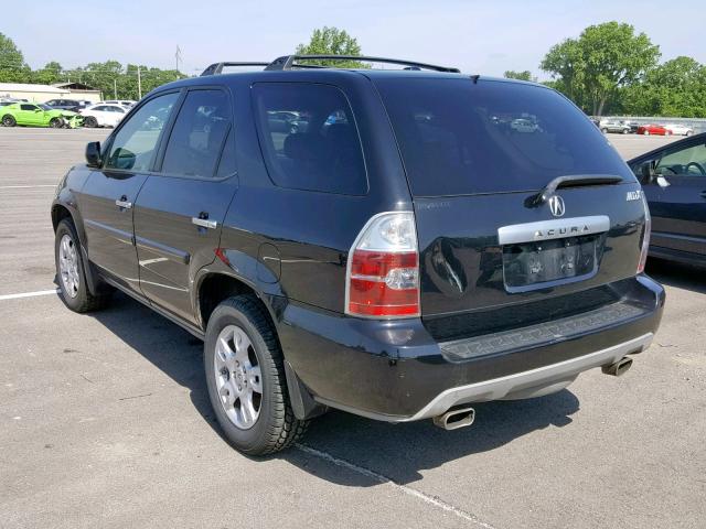 2HNYD186X6H551282 - 2006 ACURA MDX TOURIN BLACK photo 3