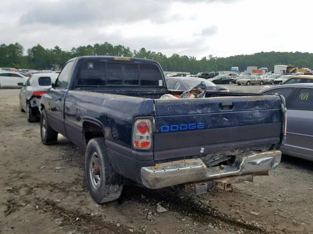 1B7KC26C6SS102780 - 1995 DODGE RAM 2500 BLUE photo 3