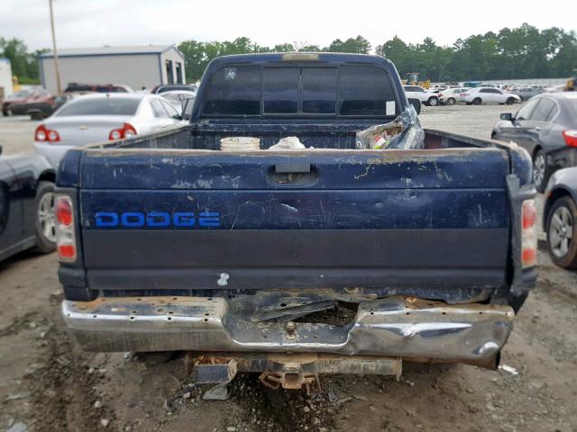 1B7KC26C6SS102780 - 1995 DODGE RAM 2500 BLUE photo 9