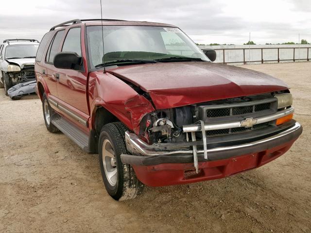 1GNCS13W812227396 - 2001 CHEVROLET BLAZER MAROON photo 1