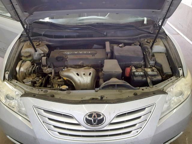 4T1BE46K07U516755 - 2007 TOYOTA CAMRY NEW SILVER photo 7