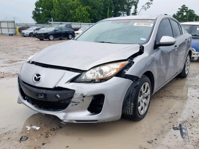 JM1BL1UF3C1501290 - 2012 MAZDA 3 I GRAY photo 2