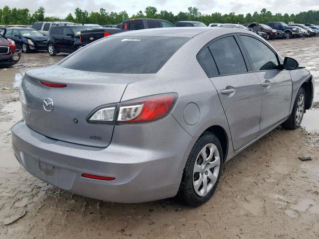 JM1BL1UF3C1501290 - 2012 MAZDA 3 I GRAY photo 4