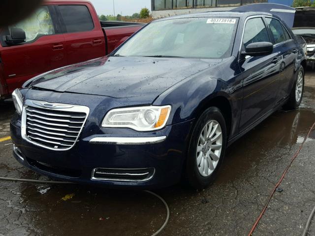 2C3CCAAG7EH214187 - 2014 CHRYSLER 300 BLUE photo 2