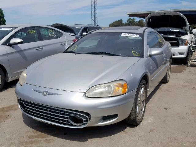 4C3AG52H21E027000 - 2001 CHRYSLER SEBRING LX SILVER photo 2