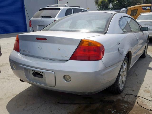 4C3AG52H21E027000 - 2001 CHRYSLER SEBRING LX SILVER photo 4