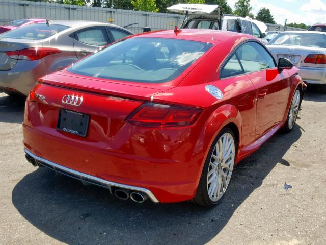 TRUC1AFV4G1032818 - 2016 AUDI TTS RED photo 4