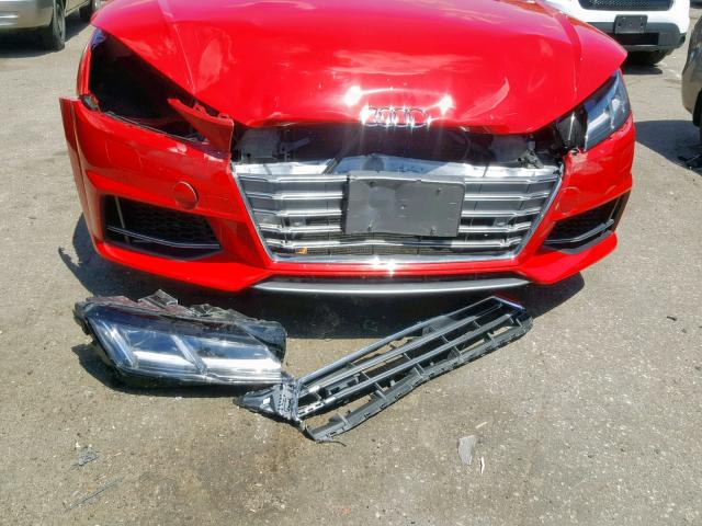 TRUC1AFV4G1032818 - 2016 AUDI TTS RED photo 9