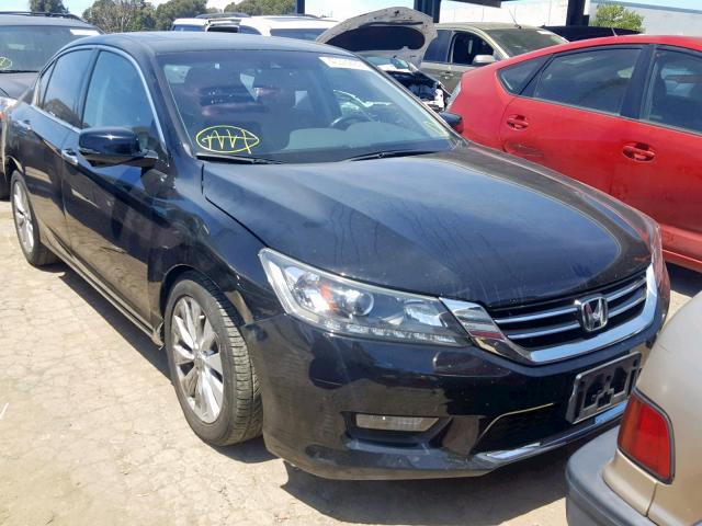 1HGCR3F83EA012390 - 2014 HONDA ACCORD EXL BLACK photo 1