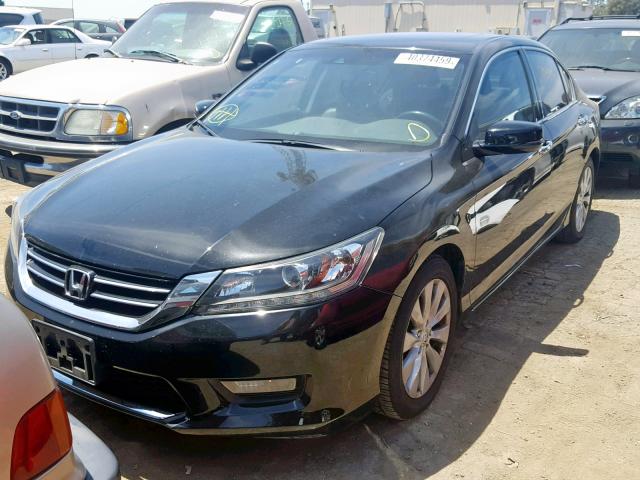 1HGCR3F83EA012390 - 2014 HONDA ACCORD EXL BLACK photo 2