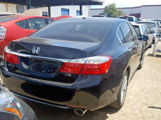 1HGCR3F83EA012390 - 2014 HONDA ACCORD EXL BLACK photo 4