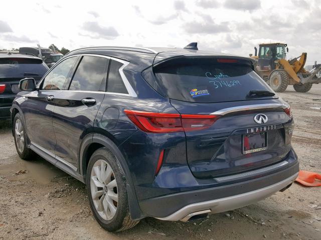 3PCAJ5M12KF100221 - 2019 INFINITI QX50 ESSEN BLUE photo 3