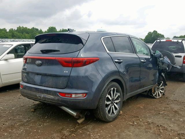 KNDPNCAC4K7601500 - 2019 KIA SPORTAGE E BLUE photo 4