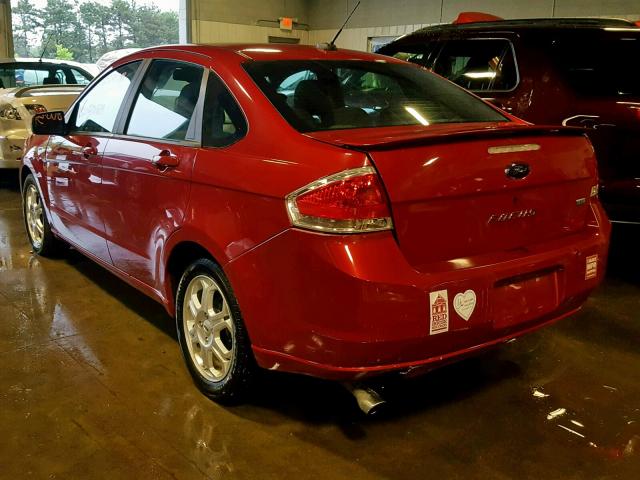 1FAHP36N59W162564 - 2009 FORD FOCUS SES RED photo 3