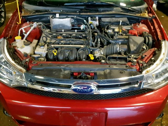 1FAHP36N59W162564 - 2009 FORD FOCUS SES RED photo 7