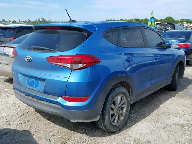 KM8J23A4XHU487872 - 2017 HYUNDAI TUCSON SE TURQUOISE photo 4