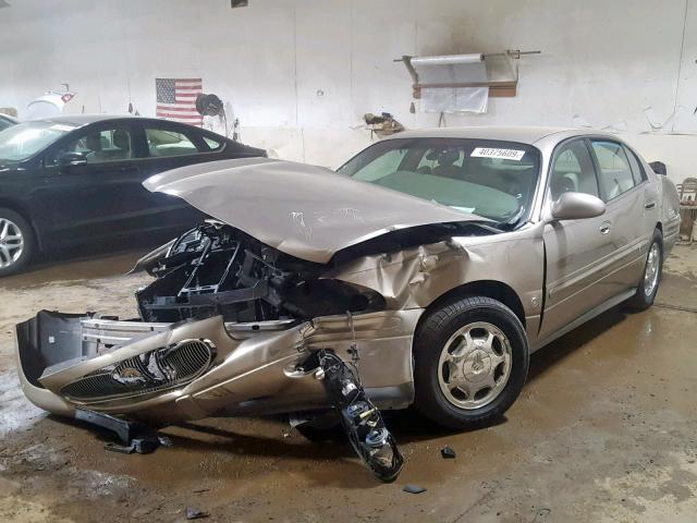 1G4HR54K62U155516 - 2002 BUICK LESABRE LI TAN photo 2