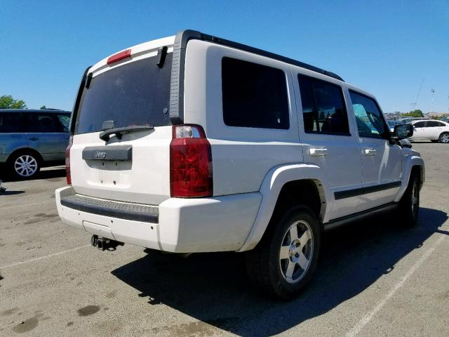 1J8HH48K59C558164 - 2009 JEEP COMMANDER WHITE photo 4