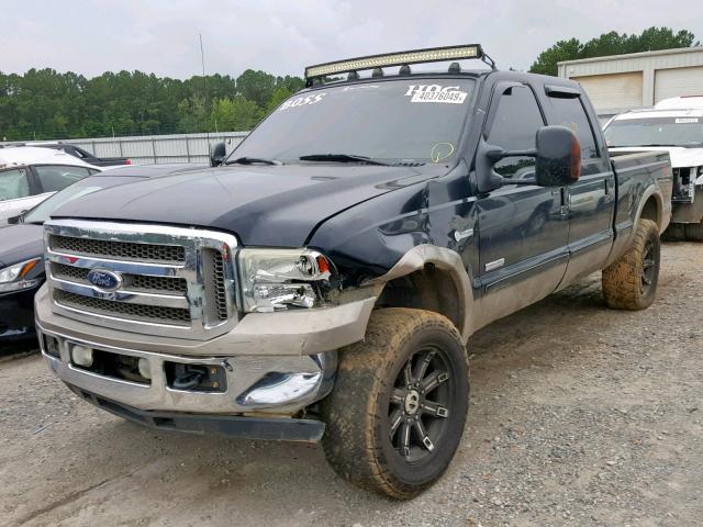 1FTSW21P56EC14024 - 2006 FORD F250 SUPER BLACK photo 2