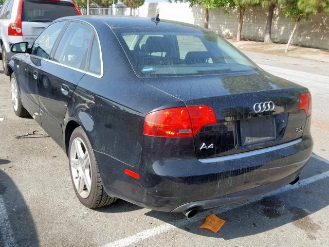 WAUDF78E67A247209 - 2007 AUDI A4 2.0T QU BLACK photo 3