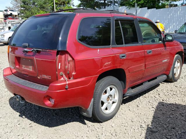 1GKDT13S422447664 - 2002 GMC ENVOY RED photo 4