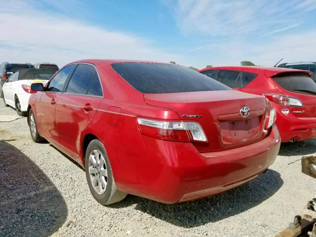 4T1BB46K28U036095 - 2008 TOYOTA CAMRY HYBR RED photo 3