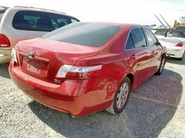 4T1BB46K28U036095 - 2008 TOYOTA CAMRY HYBR RED photo 4