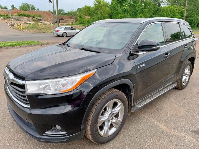 5TDDCRFH2FS009752 - 2015 TOYOTA HIGHLANDER BLACK photo 2