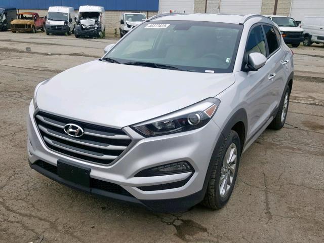 KM8J3CA47JU719489 - 2018 HYUNDAI TUCSON SEL SILVER photo 2