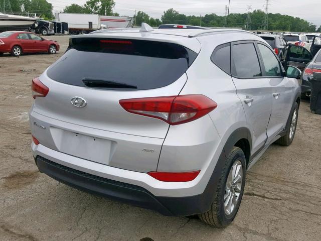 KM8J3CA47JU719489 - 2018 HYUNDAI TUCSON SEL SILVER photo 4