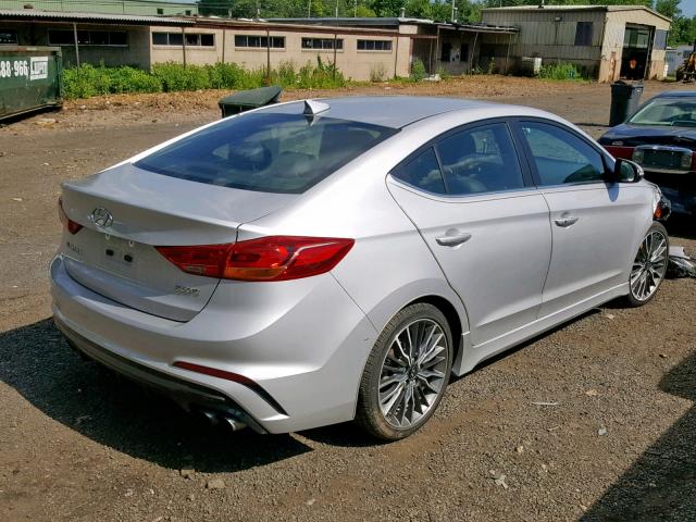 KMHD04LB5HU347359 - 2017 HYUNDAI ELANTRA SP SILVER photo 4