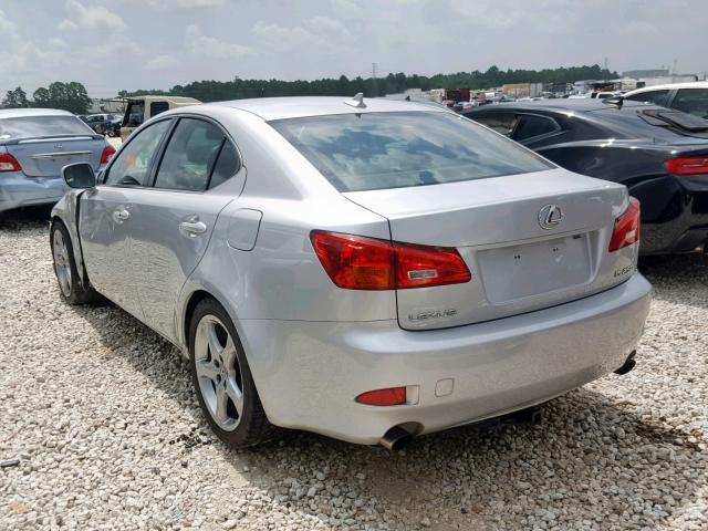 JTHBK262X72025606 - 2007 LEXUS IS 250 SILVER photo 3