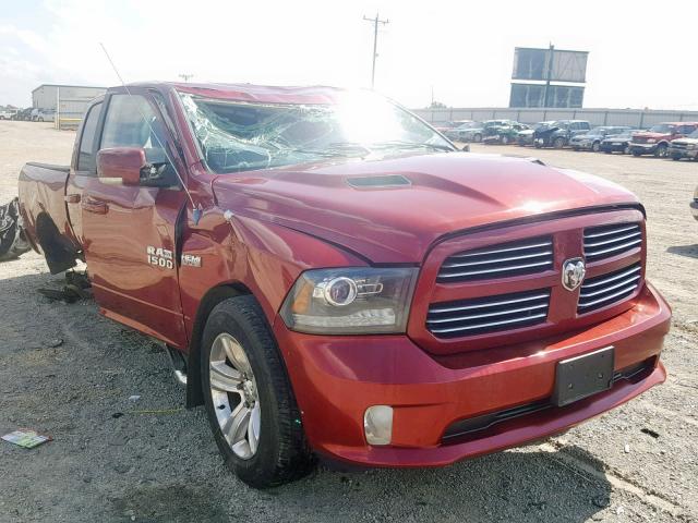 1C6RR7MT8DS571652 - 2013 RAM 1500 SPORT RED photo 1