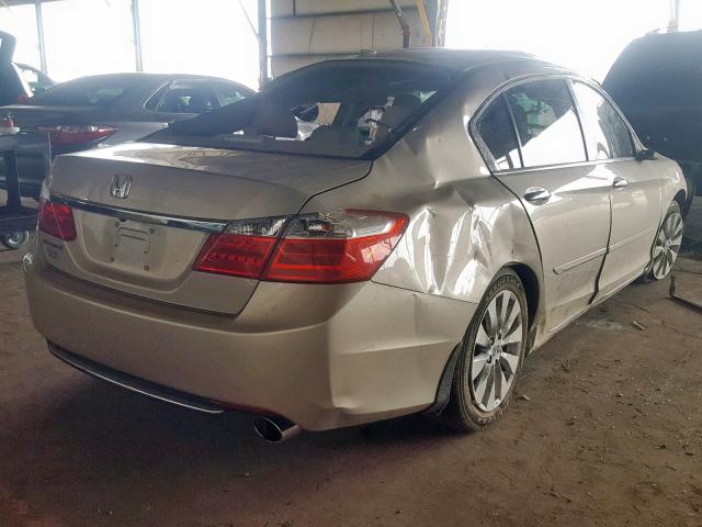 1HGCR2F89EA060681 - 2014 HONDA ACCORD EXL TAN photo 4