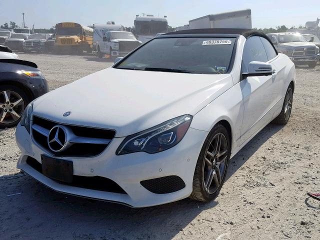 WDDKK5KF4EF253270 - 2014 MERCEDES-BENZ E 350 WHITE photo 2