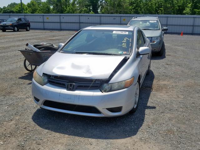 2HGFG12858H520184 - 2008 HONDA CIVIC EX SILVER photo 2