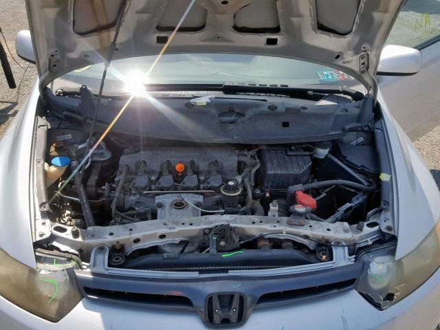 2HGFG12858H520184 - 2008 HONDA CIVIC EX SILVER photo 7