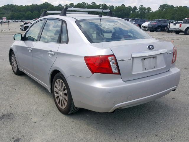 JF1GE61658H514676 - 2008 SUBARU IMPREZA SILVER photo 3