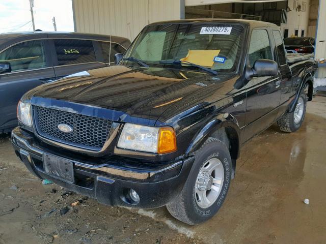 1FTYR14V22PB75414 - 2002 FORD RANGER SUP Černá fotografie 2
