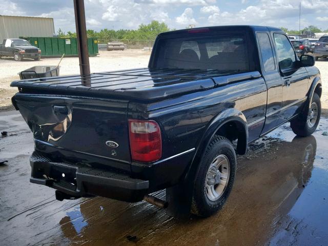 1FTYR14V22PB75414 - 2002 FORD RANGER SUP Černá fotografie 4