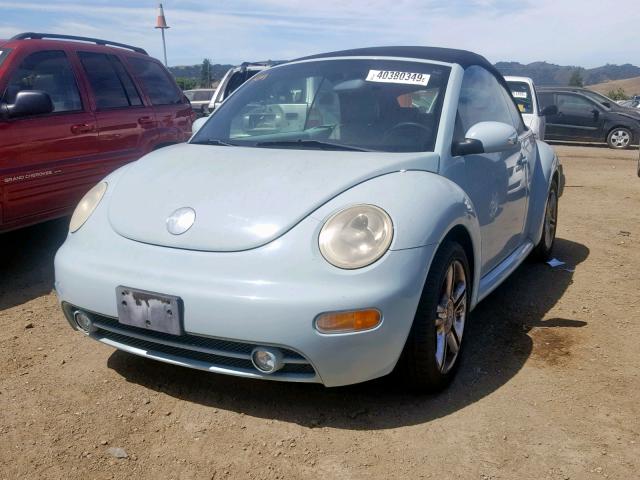 3VWCD31Y04M331829 - 2004 VOLKSWAGEN NEW BEETLE Mavi foto 2