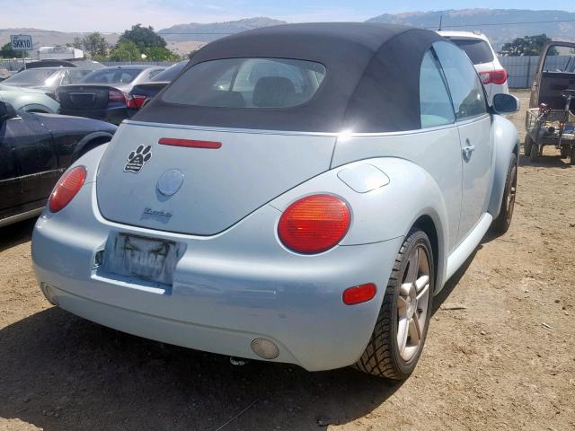 3VWCD31Y04M331829 - 2004 VOLKSWAGEN NEW BEETLE Mavi foto 4